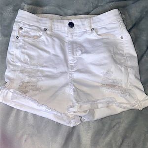 American Eagle White Denim Shorts